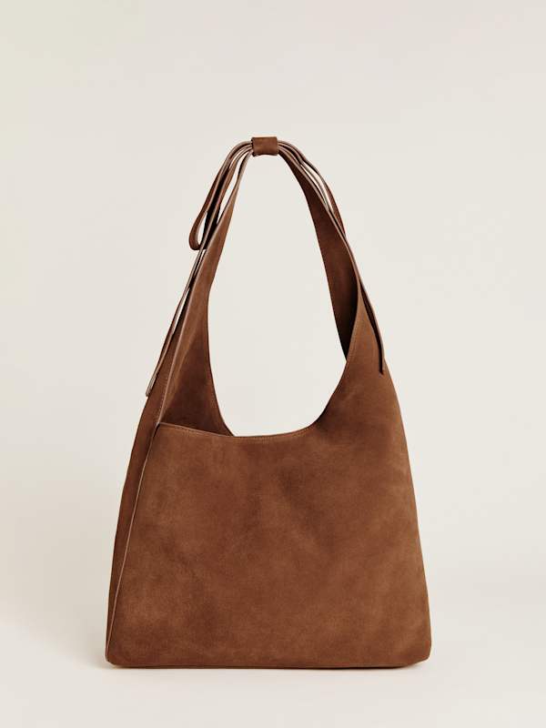 Medium Vittoria Tote Bag - Spaniel Suede